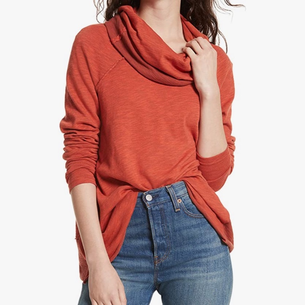 NWOT Free People Cocoon Cowl Pullover